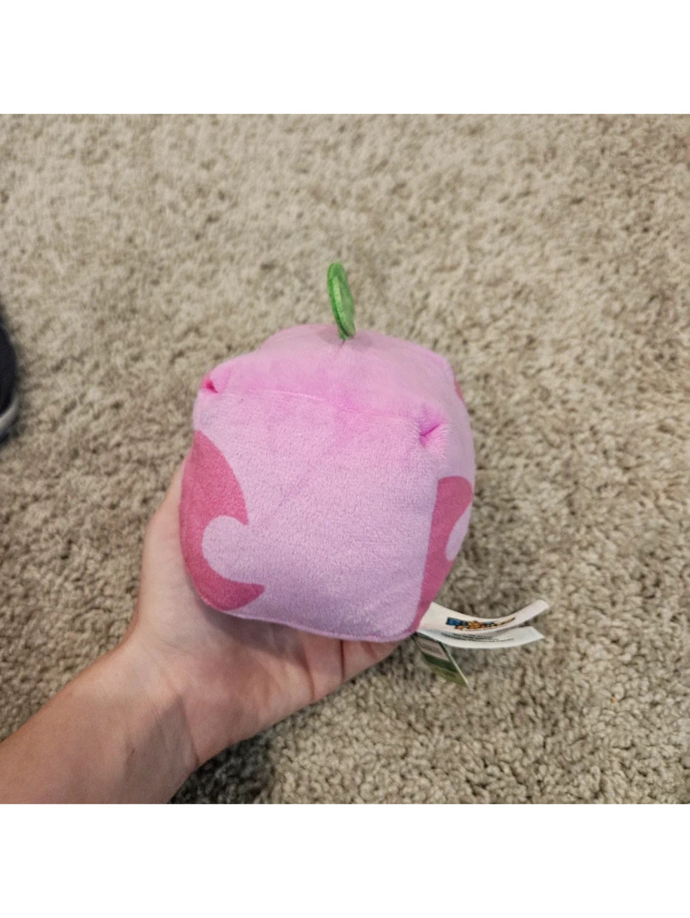 Blox Fruits Love Fruit 4" Plush PhatMojo Roblox Series 1 Gamer Robot Pink